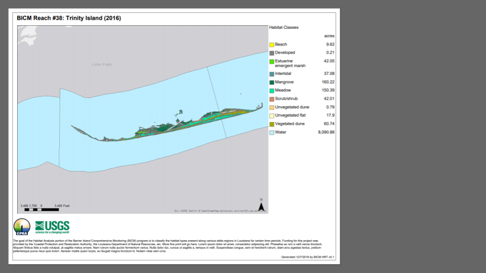 BICM Habitat Reporting Tool U.S. Geological Survey
